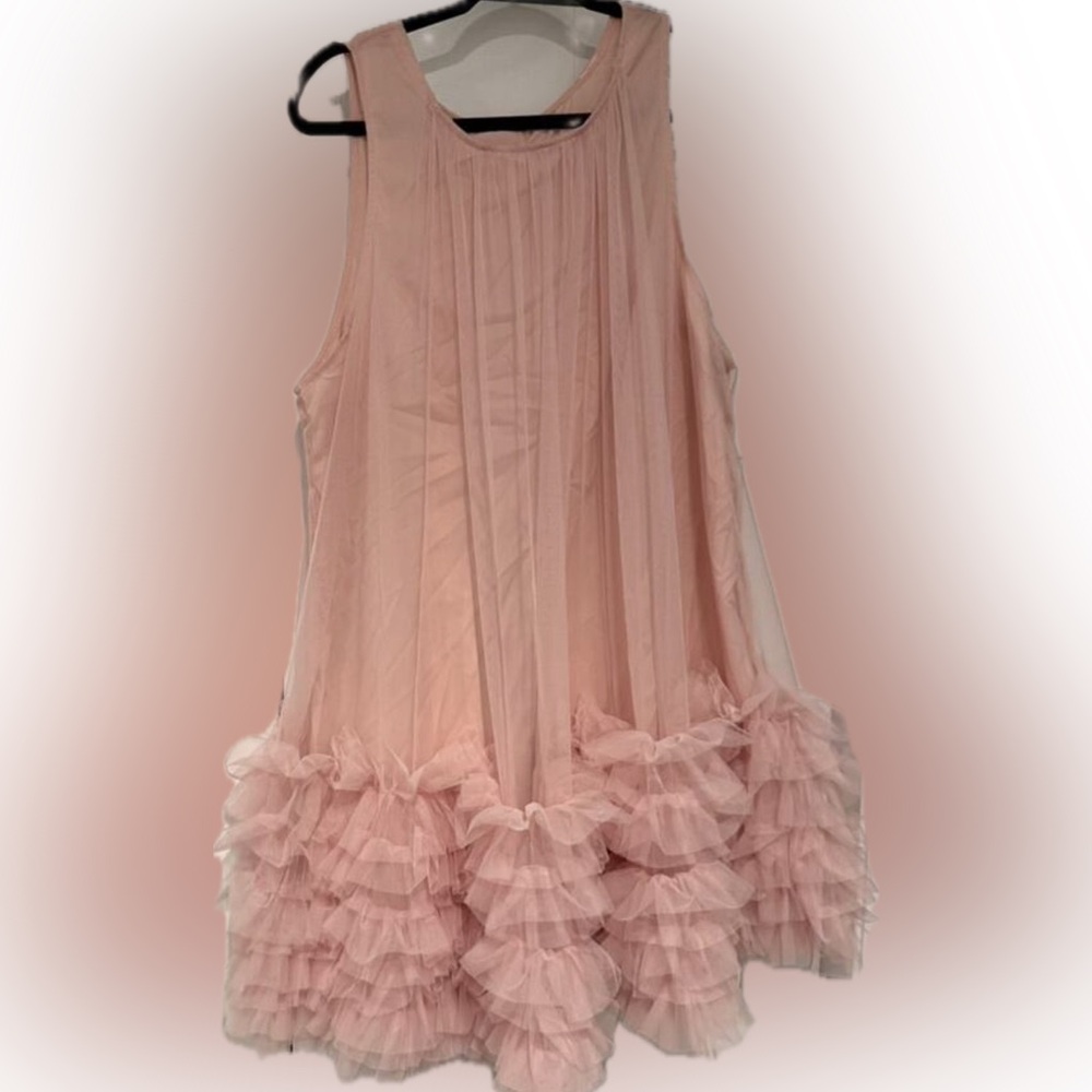🎀 PLUS Pink Ruffle Dress 🎀 - Picture 5 of 6